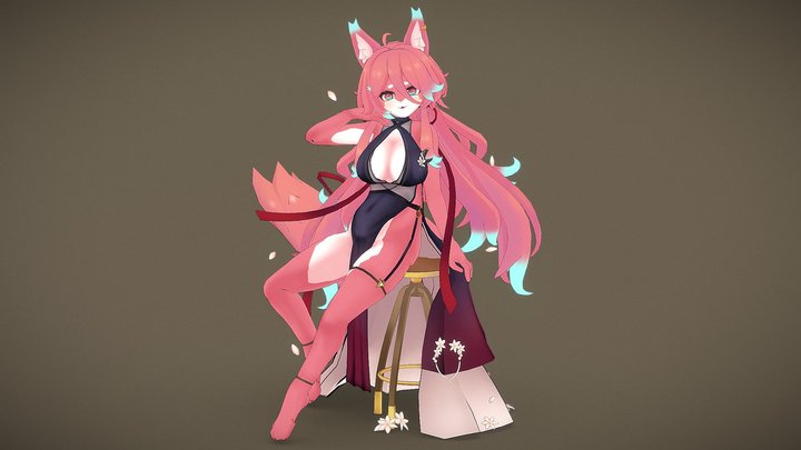 VTUBER_Rosetta 3D Model