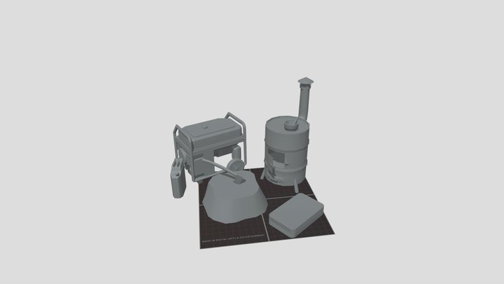 DAE 5 Finished props - Forest Loner 3D Model
