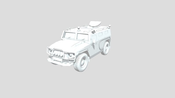 Russian Tigr Armored LTV - Tactical Vehicle 3D Model