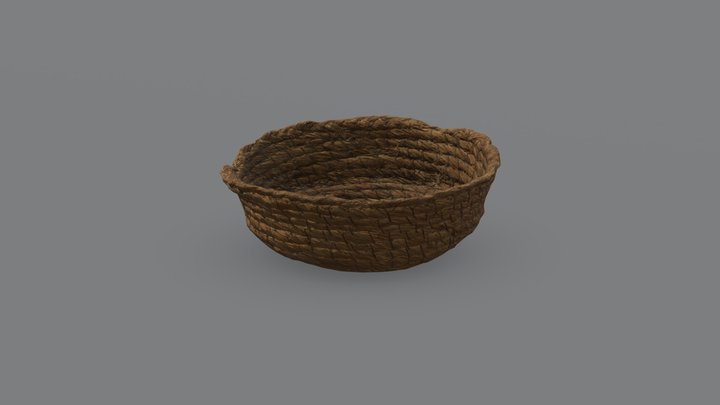Bamboo Basket 3D Model