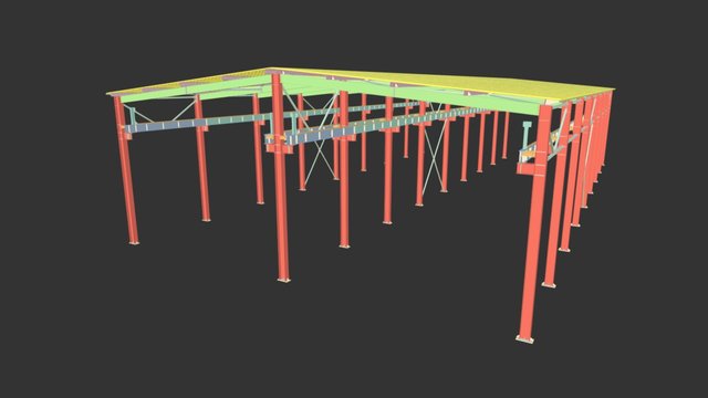 Площадка с навесом 3D Model