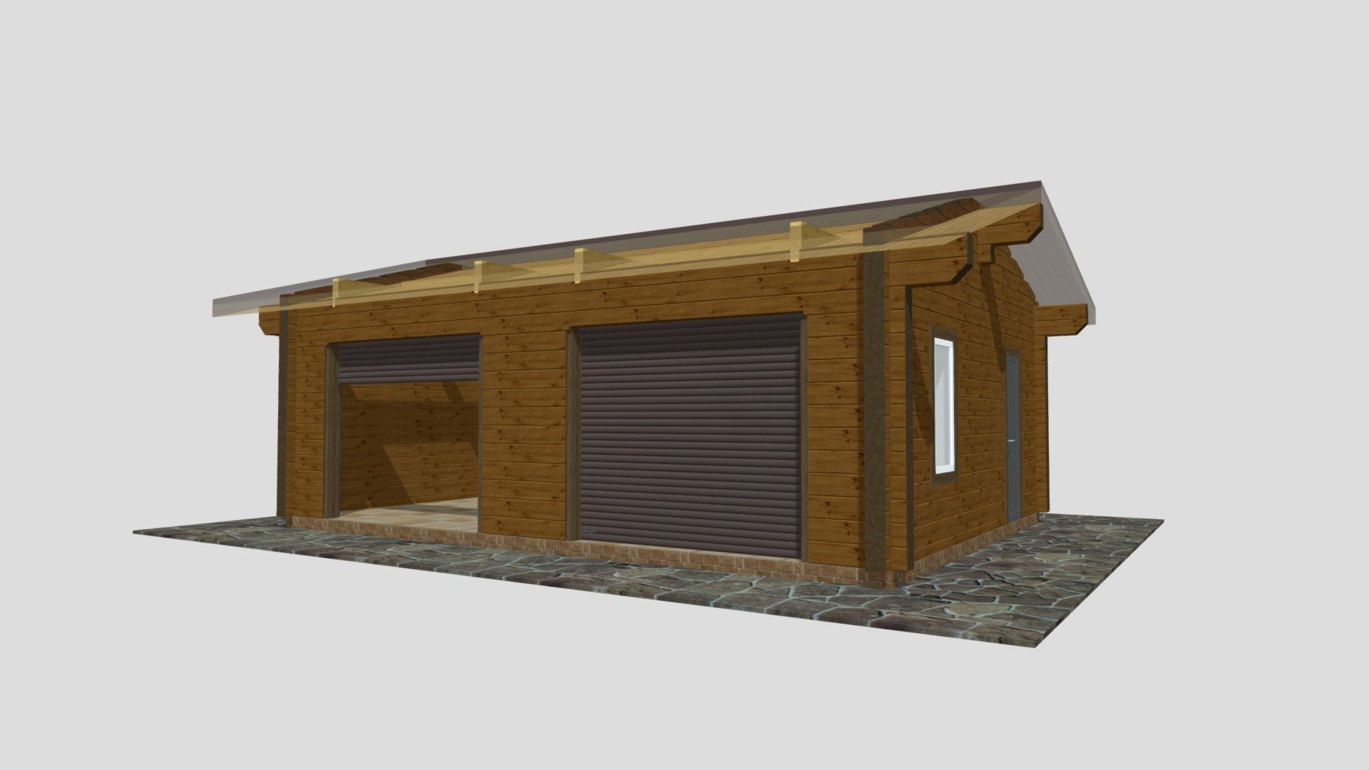 Можель гаража 3 - 3D model by Likov0211 [4489558] - Sketchfab