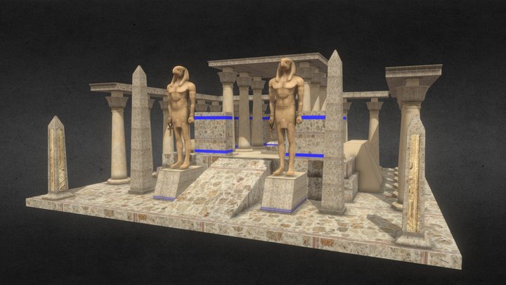 Temple of Horus - GameReady Asset 3D Model