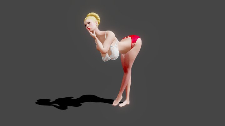 sexy girl 😍🥰❤️😛😘🤤🙂🤩🥶🥵💕🤯 3D Model