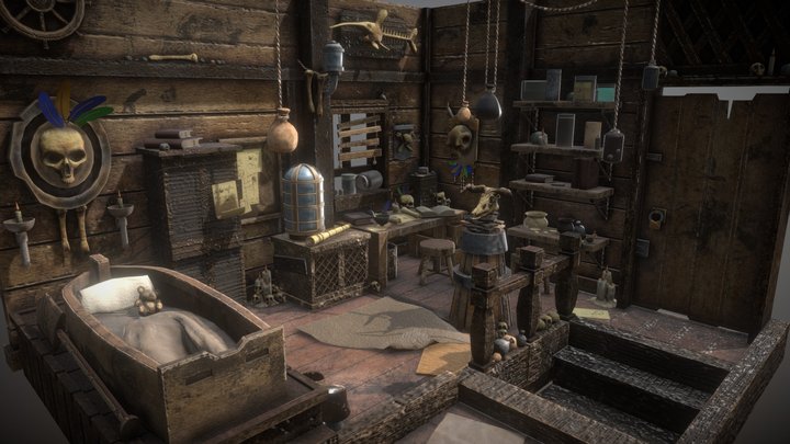 Summoner Pirate World 3D Model