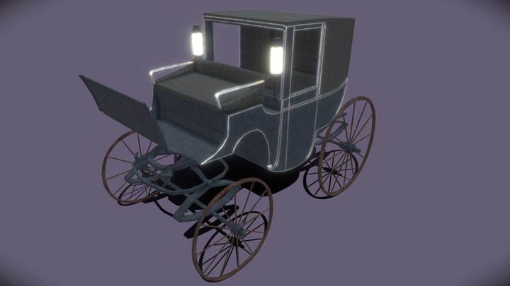 Victorian Horse Carriage 3D Model