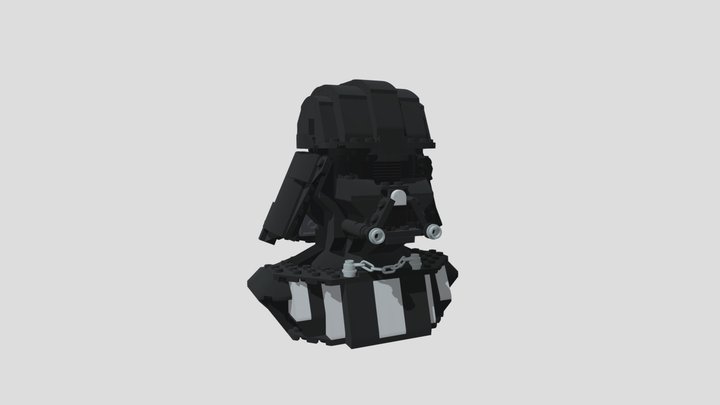Lego Darth Vader Bust 75227 3D Model
