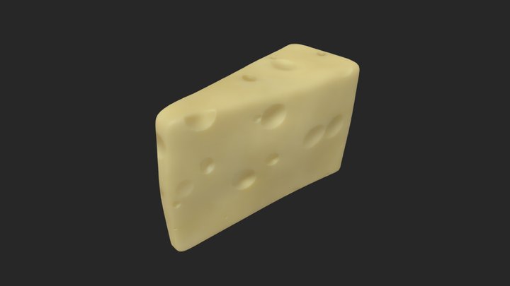 Cheddar Cheese 3D Model