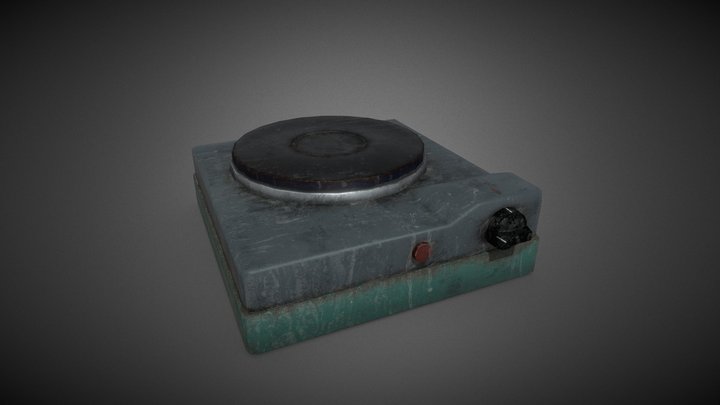 Old Soviet electric stove Low-poly ATOM RPG – Free 3D Model STL