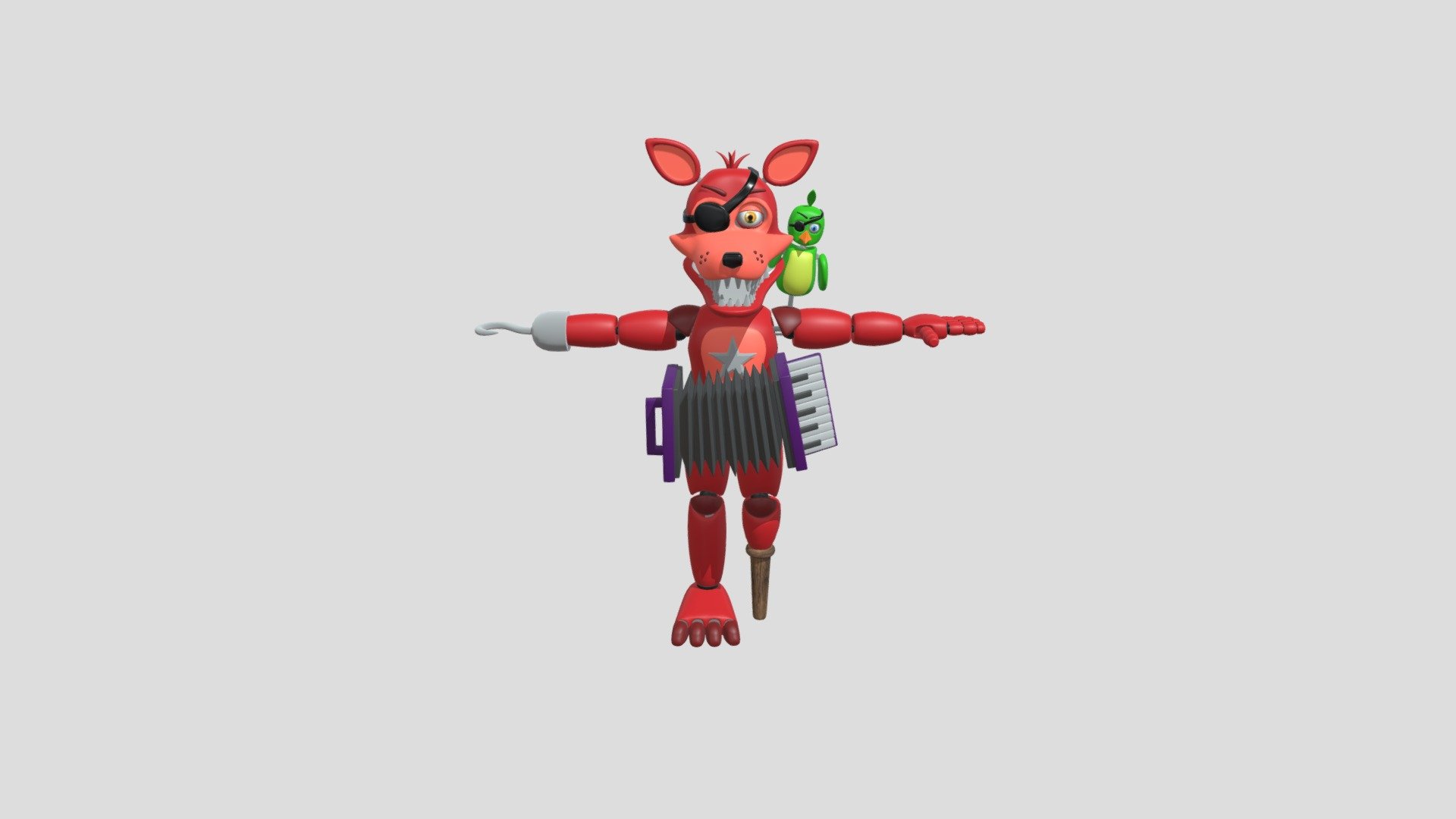 Rockstar Foxy V2 By Thudner - Download Free 3D model by aaronlespin ...