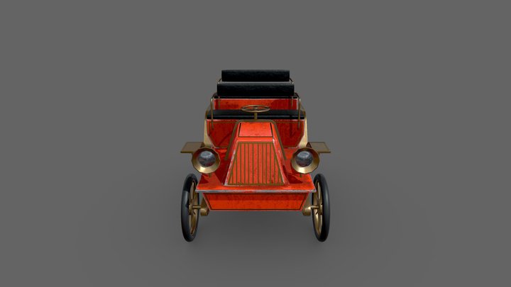 Old toy car 3D Model