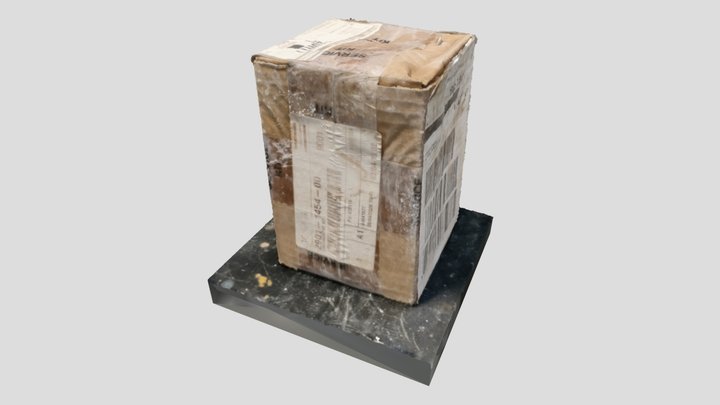 RealityScan - Old Paper Box 3D Model