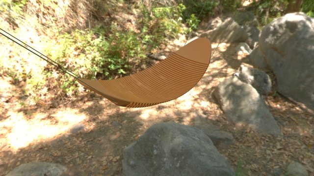 Деревянный гамак. Hammock 3D Model