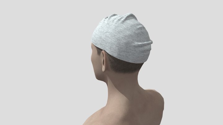 Knit Hat - Cap Grey - Beanie – Free 3D Model STL