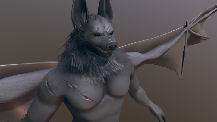 Werebat 3D Model