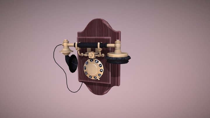 Old Telephone 3D Model