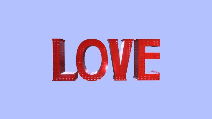 Commission "LOVE" sculpture for Laura Kimpton 3D Model