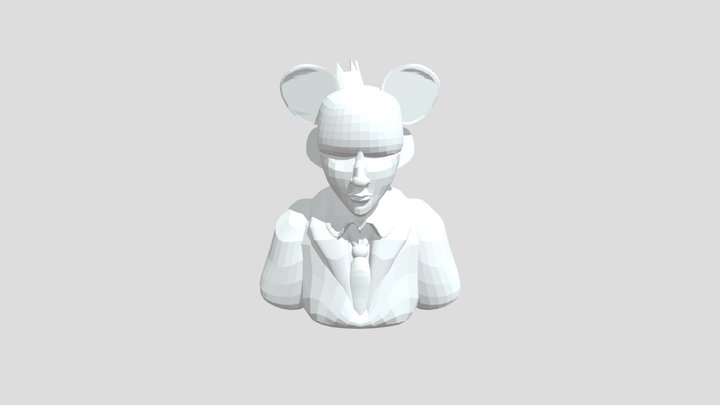 Blocking busto personaje 3D Model