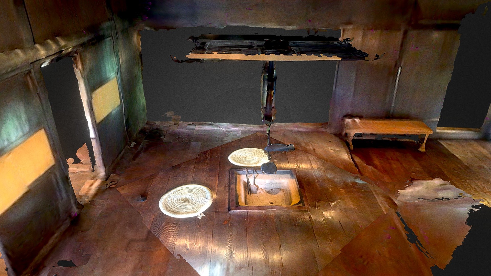 Fireplace in an old house
