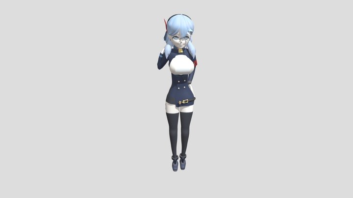 Blue Archive Ako 3D Model