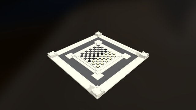 Checker board 3D Model