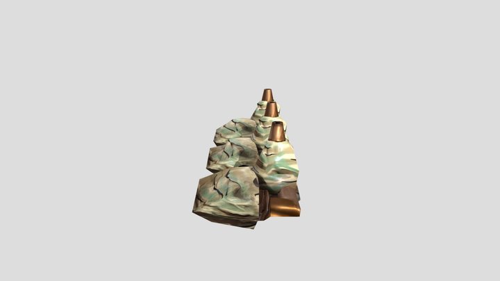 Steampunk Rock 3D Model