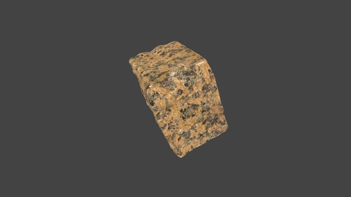 Granite (roche plutonique) 3D Model