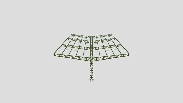 Telhado Feira Popular 3D Model