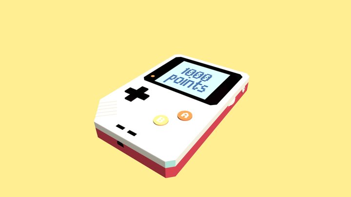 Handheld Game Console 3D Model