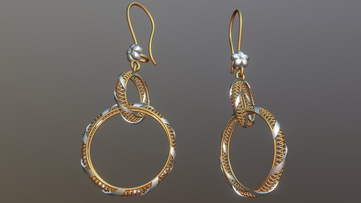 Turkish Earring Exclusive for the first time No2 3D Model