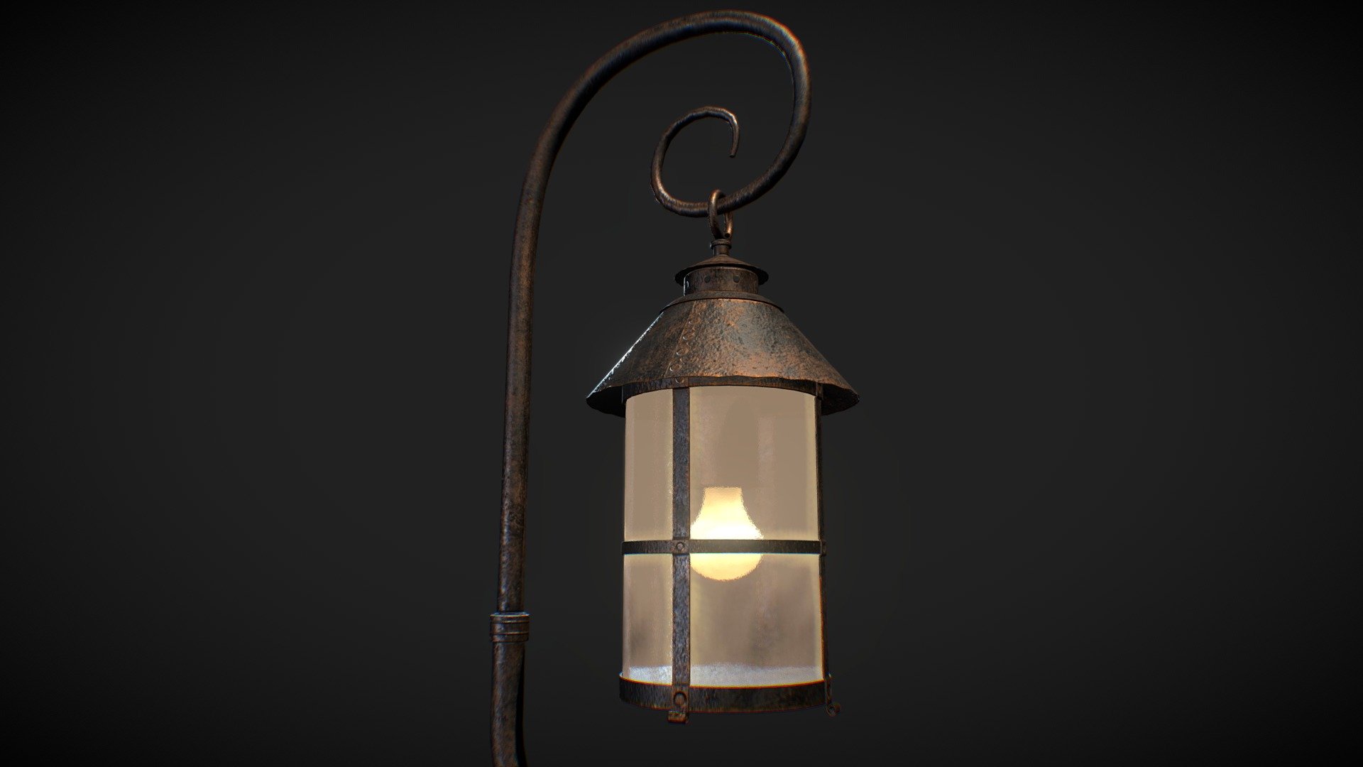 Vintage Lantern - 3D model by JeanLucHaag [449fc0d] - Sketchfab