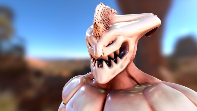 Demon Sketch 3D Model