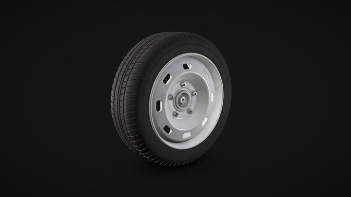 Simple Car Wheel 3D Model