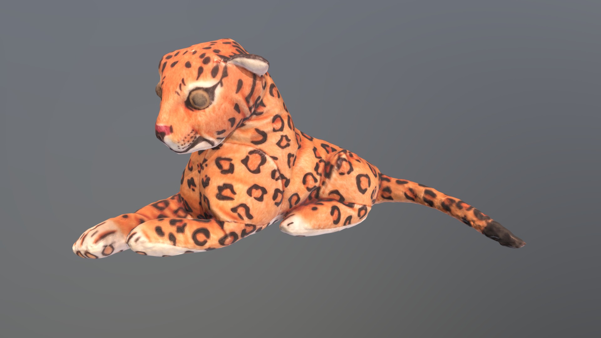 3D model Jaguar Toy - This is a 3D model of the Jaguar Toy. The 3D model is about a cheetah with a white background.