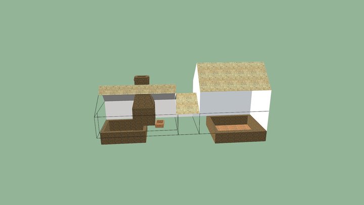 Pocomoke Manor House Conjectural Plan - 2018 3D Model