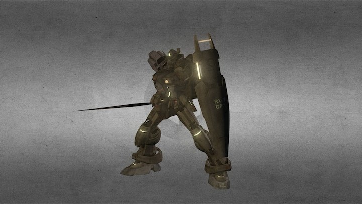 Gundam GP-01 3D Model
