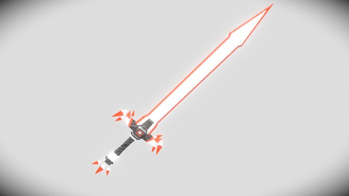 Transformable Sword LowPoly 3D Model