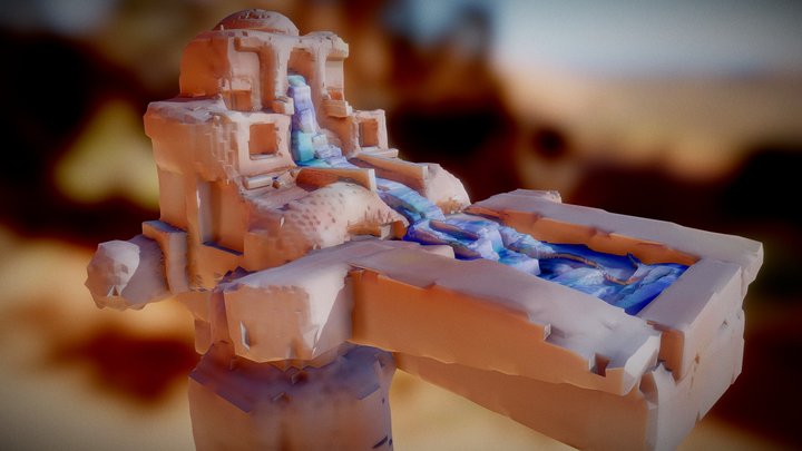 Adobe Waterfall 3D Model