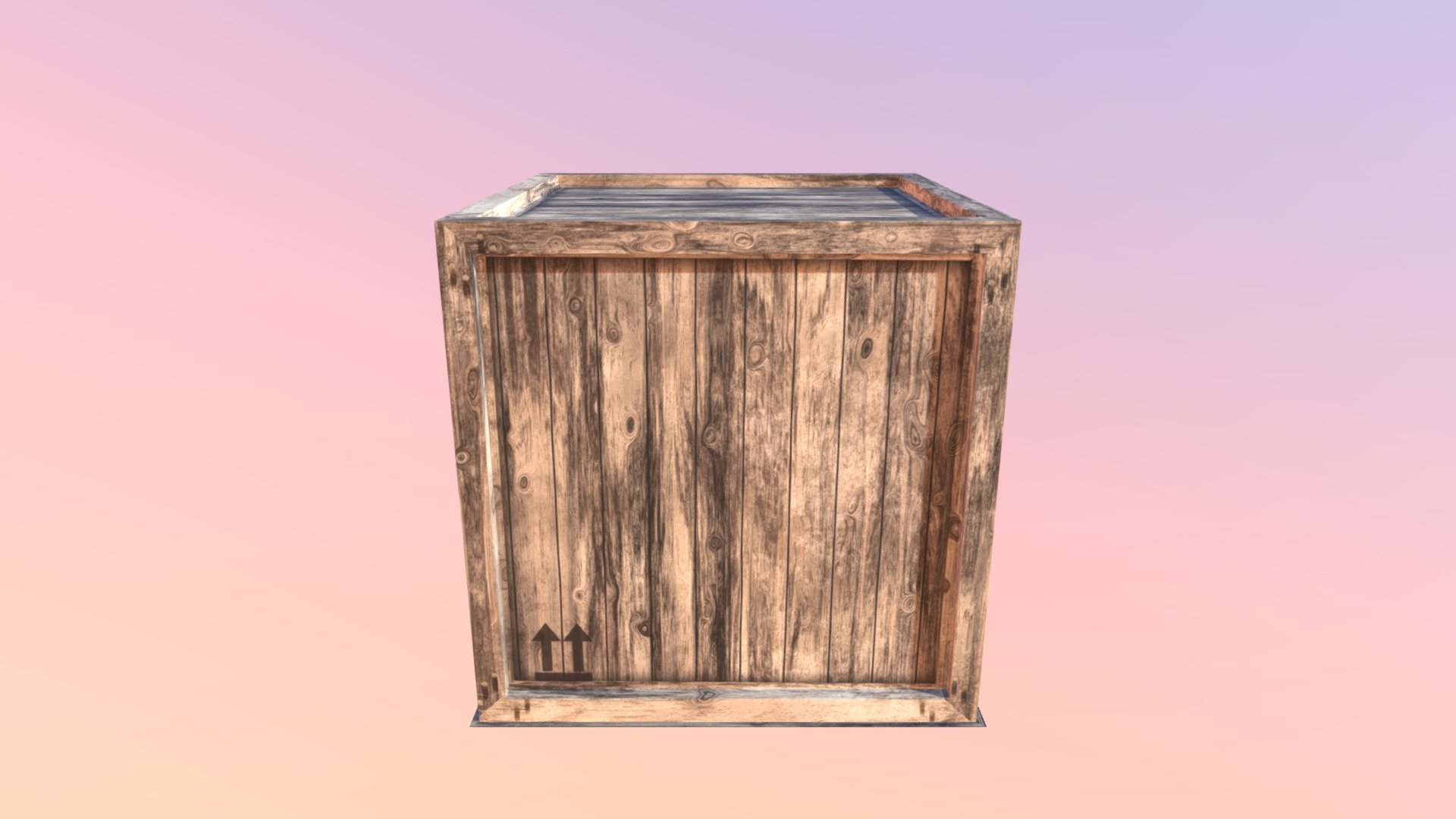 Crate — Sketchfab embed 3D viewer