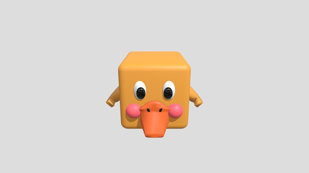 Yellow Cube Duck