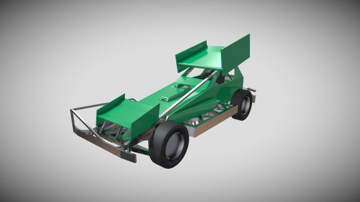 BriSCA F1 British Stock Car v2 - Low Poly 3D Model