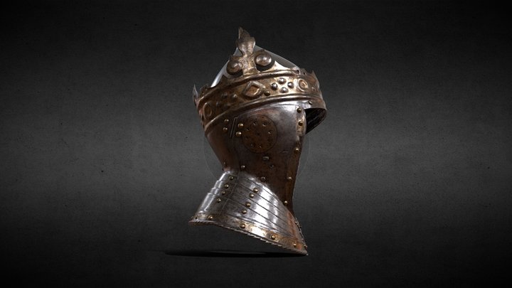 King Gustav Vasas Helmet 3D Model