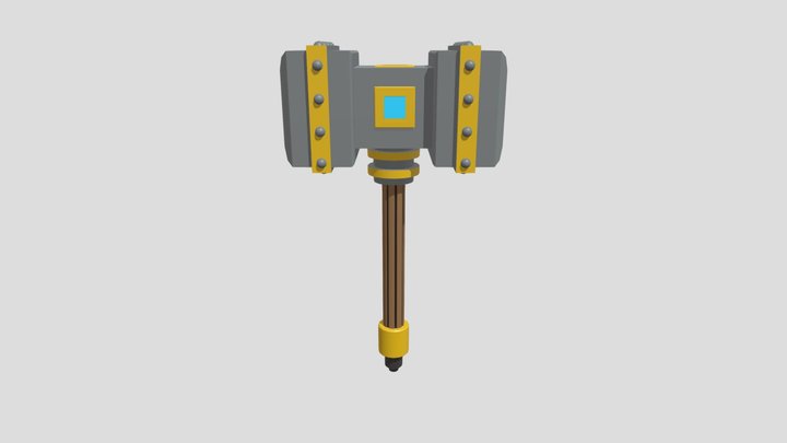 Game Ready Asset - Battle Hammer 3D Model