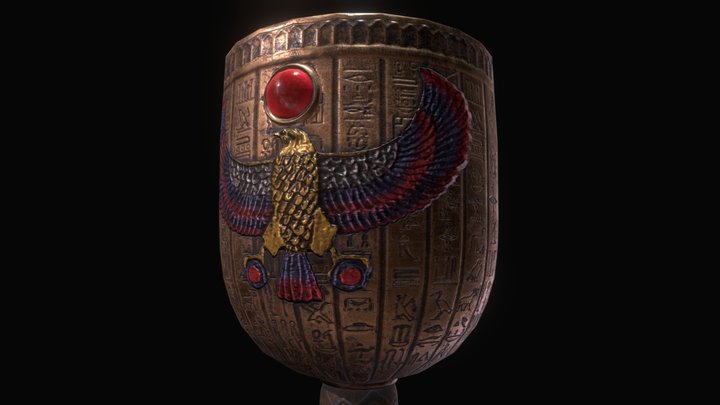 Egyptian Goblet 3D Model