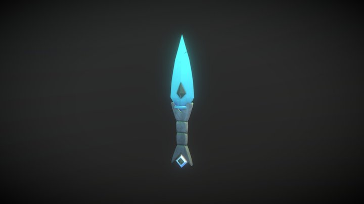 Stylized Dagger 3D Model