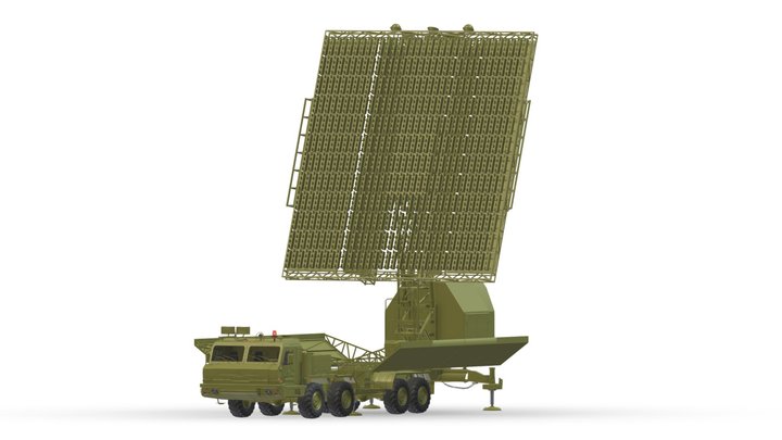 55Zh6ME Nebo M RLM-DE L-Band Radar System 3D Model