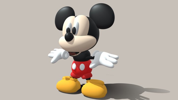 Mickey Mouse 3D Model