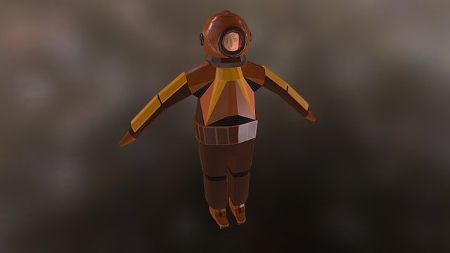 Scaphandrier 3D Model