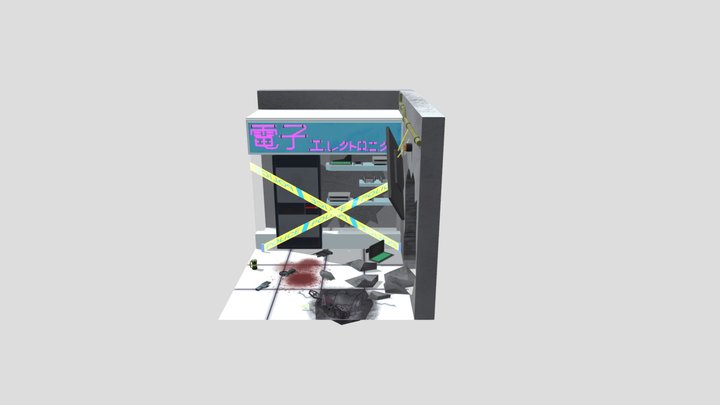 Electronics Store Robbery 3D Model