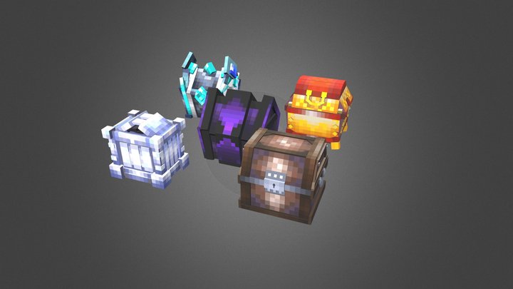 minecraft Chest 3D Model